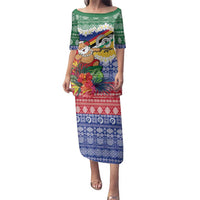 Personalised Torba Joyeux Noel Family Matching Puletasi and Hawaiian Shirt Proud To Be a Ni-Van Sand Drawing Art - Polynesian Pride