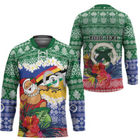 Personalised Torba Joyeux Noel Hockey Jersey Proud To Be a Ni-Van Sand Drawing Art - Polynesian Pride