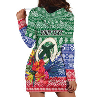 Personalised Torba Joyeux Noel Hoodie Dress Proud To Be a Ni-Van Sand Drawing Art LT9 - Polynesian Pride