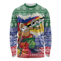 Personalised Torba Joyeux Noel Long Sleeve Shirt Proud To Be a Ni-Van Sand Drawing Art - Polynesian Pride