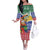 Personalised Torba Joyeux Noel Off The Shoulder Long Sleeve Dress Proud To Be a Ni-Van Sand Drawing Art - Polynesian Pride