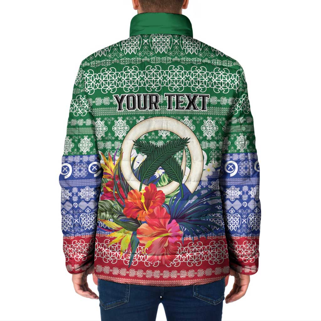 Personalised Torba Joyeux Noel Padded Jacket Proud To Be a Ni-Van Sand Drawing Art - Polynesian Pride