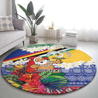 Personalised Torba Joyeux Noel Round Carpet Proud To Be a Ni-Van Sand Drawing Art - Polynesian Pride