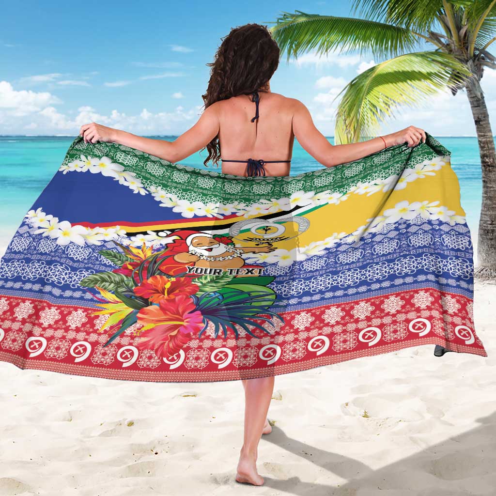 Personalised Torba Joyeux Noel Sarong Proud To Be a Ni-Van Sand Drawing Art - Polynesian Pride