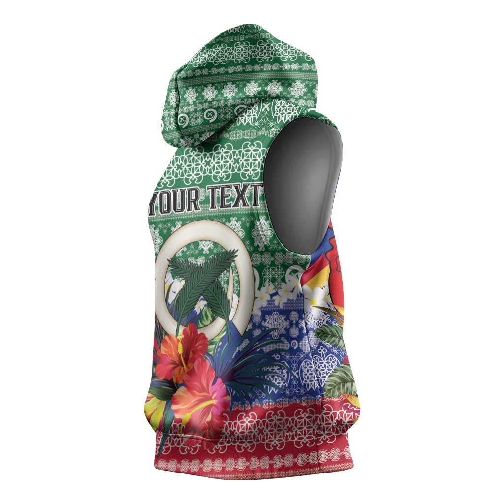 Personalised Torba Joyeux Noel Sleeveless Hoodie Proud To Be a Ni-Van Sand Drawing Art - Polynesian Pride