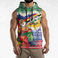 Personalised Torba Joyeux Noel Sleeveless Hoodie Proud To Be a Ni-Van Sand Drawing Art - Polynesian Pride