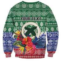 Personalised Torba Joyeux Noel Sweatshirt Proud To Be a Ni-Van Sand Drawing Art - Polynesian Pride