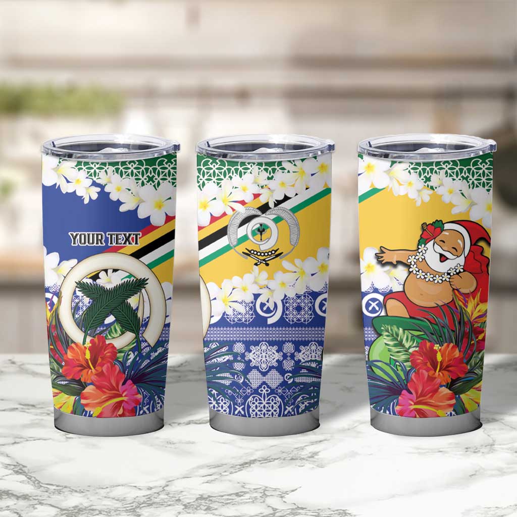 Personalised Torba Joyeux Noel Tumbler Cup Proud To Be a Ni-Van Sand Drawing Art - Polynesian Pride