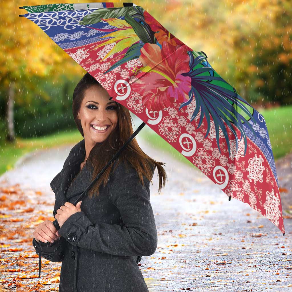 Personalised Torba Joyeux Noel Umbrella Proud To Be a Ni-Van Sand Drawing Art - Polynesian Pride