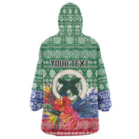Personalised Torba Joyeux Noel Wearable Blanket Hoodie Proud To Be a Ni-Van Sand Drawing Art - Polynesian Pride