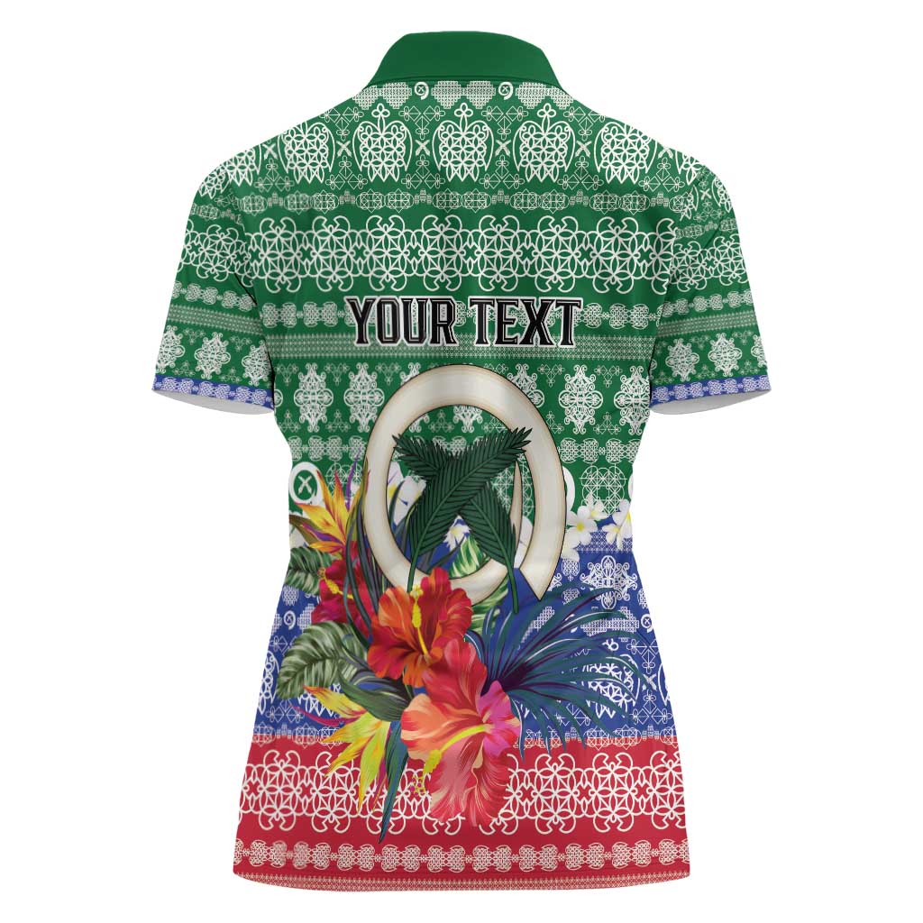 Personalised Torba Joyeux Noel Women Polo Shirt Proud To Be a Ni-Van Sand Drawing Art LT9 - Polynesian Pride