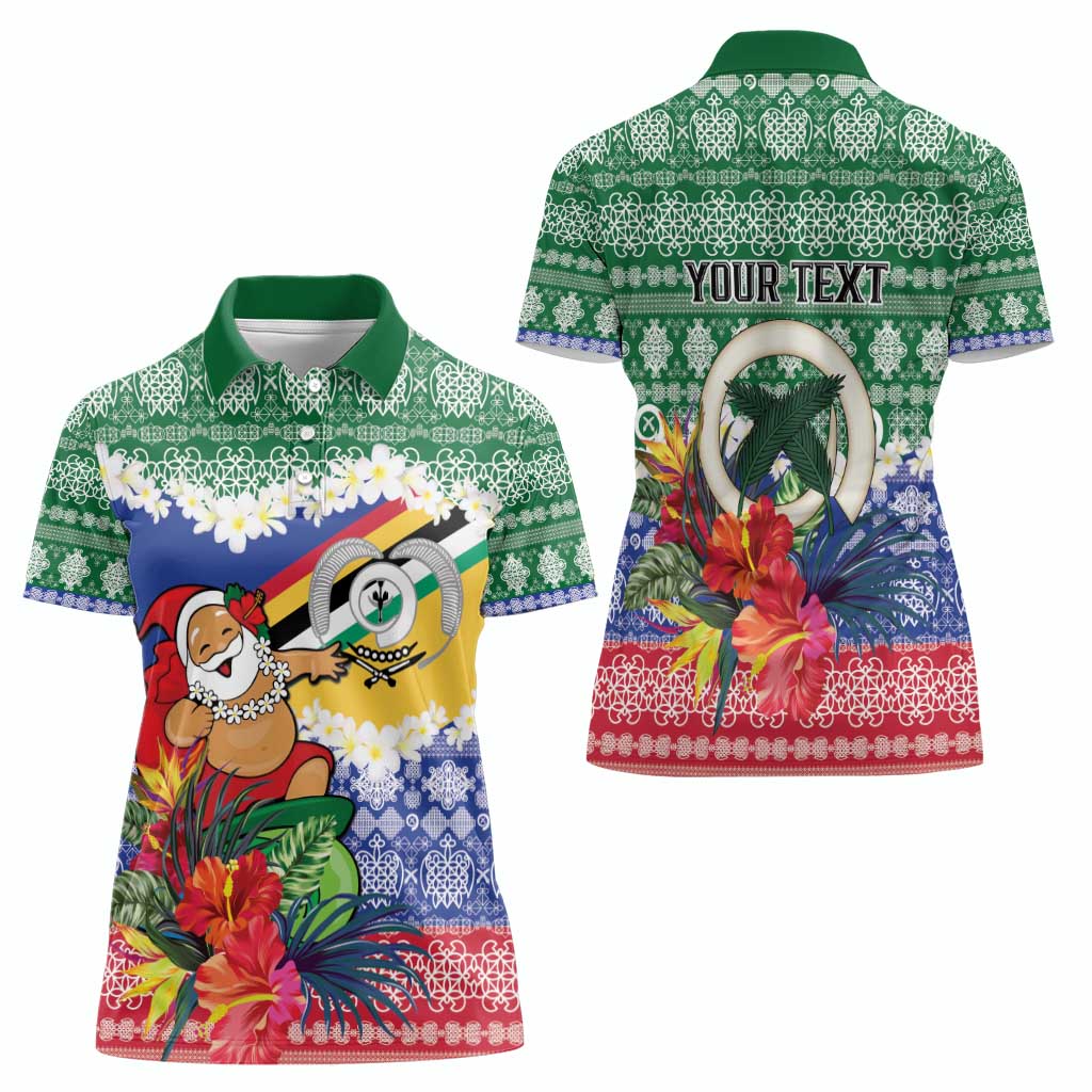 Personalised Torba Joyeux Noel Women Polo Shirt Proud To Be a Ni-Van Sand Drawing Art LT9 - Polynesian Pride