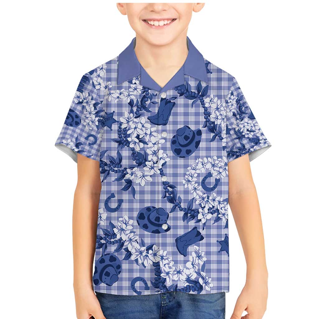 Mokihana Maile Ilima Leis Paniolo Palaka Family Matching Mermaid Dress and Hawaiian Shirt Hawaiian Polu Spirit - Polynesian Pride