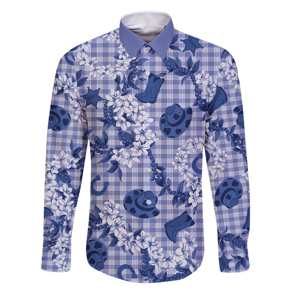 Mokihana Maile Ilima Leis Paniolo Palaka Family Matching Short Sleeve Bodycon Dress and Hawaiian Shirt Hawaiian Polu Spirit - Polynesian Pride