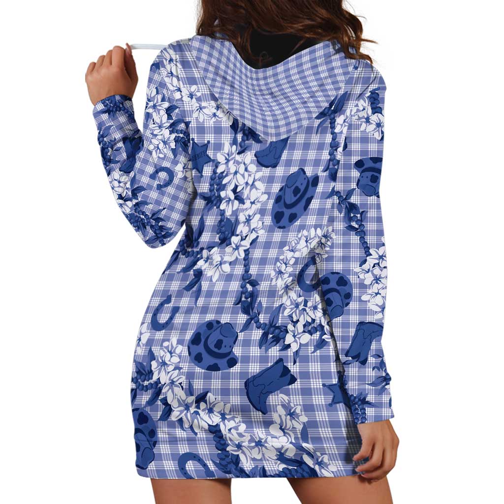 Mokihana Maile Ilima Leis Paniolo Palaka Hoodie Dress Hawaiian Polu Spirit - Polynesian Pride