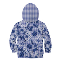 Mokihana Maile Ilima Leis Paniolo Palaka Kid Hoodie Hawaiian Polu Spirit - Polynesian Pride