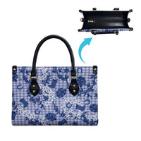 Mokihana Maile Ilima Leis Paniolo Palaka Leather Bag Hawaiian Polu Spirit - Polynesian Pride