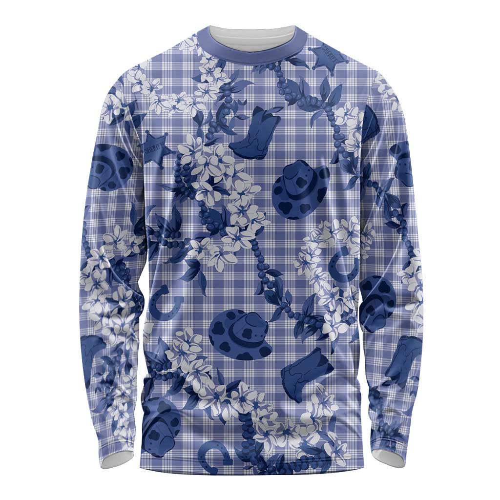 Mokihana Maile Ilima Leis Paniolo Palaka Long Sleeve Shirt Hawaiian Polu Spirit - Polynesian Pride