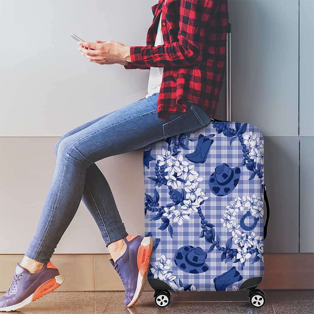 Mokihana Maile Ilima Leis Paniolo Palaka Luggage Cover Hawaiian Polu Spirit - Polynesian Pride