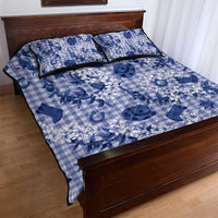 Mokihana Maile Ilima Leis Paniolo Palaka Quilt Bed Set Hawaiian Polu Spirit - Polynesian Pride