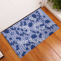 Mokihana Maile Ilima Leis Paniolo Palaka Rubber Doormat Hawaiian Polu Spirit - Polynesian Pride