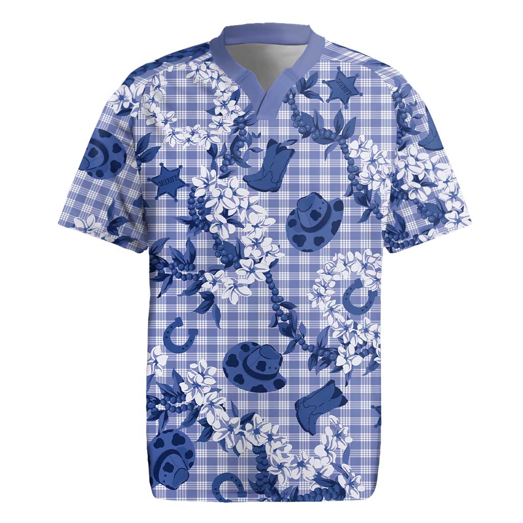 Mokihana Maile Ilima Leis Paniolo Palaka Rugby Jersey Hawaiian Polu Spirit - Polynesian Pride