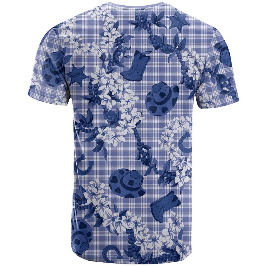 Mokihana Maile Ilima Leis Paniolo Palaka T Shirt Hawaiian Polu Spirit - Polynesian Pride