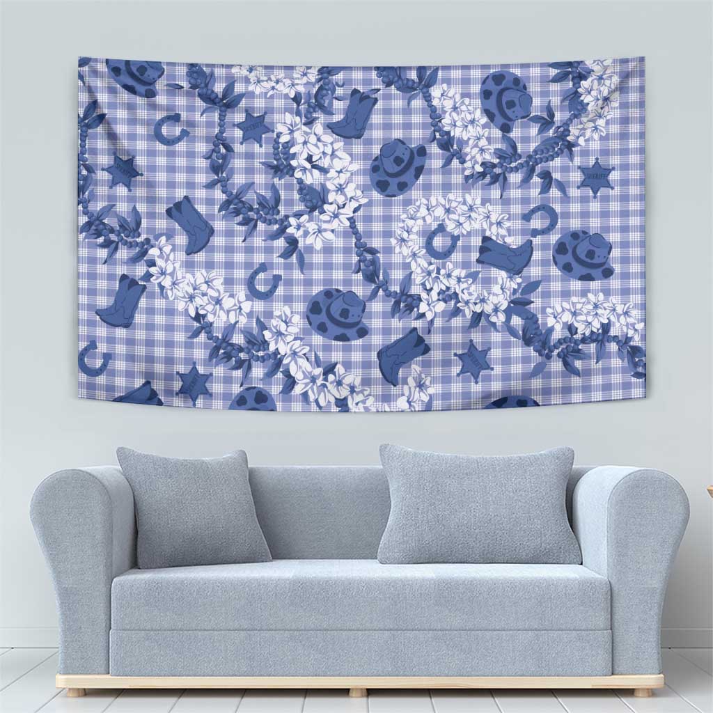 Mokihana Maile Ilima Leis Paniolo Palaka Tapestry Hawaiian Polu Spirit - Polynesian Pride