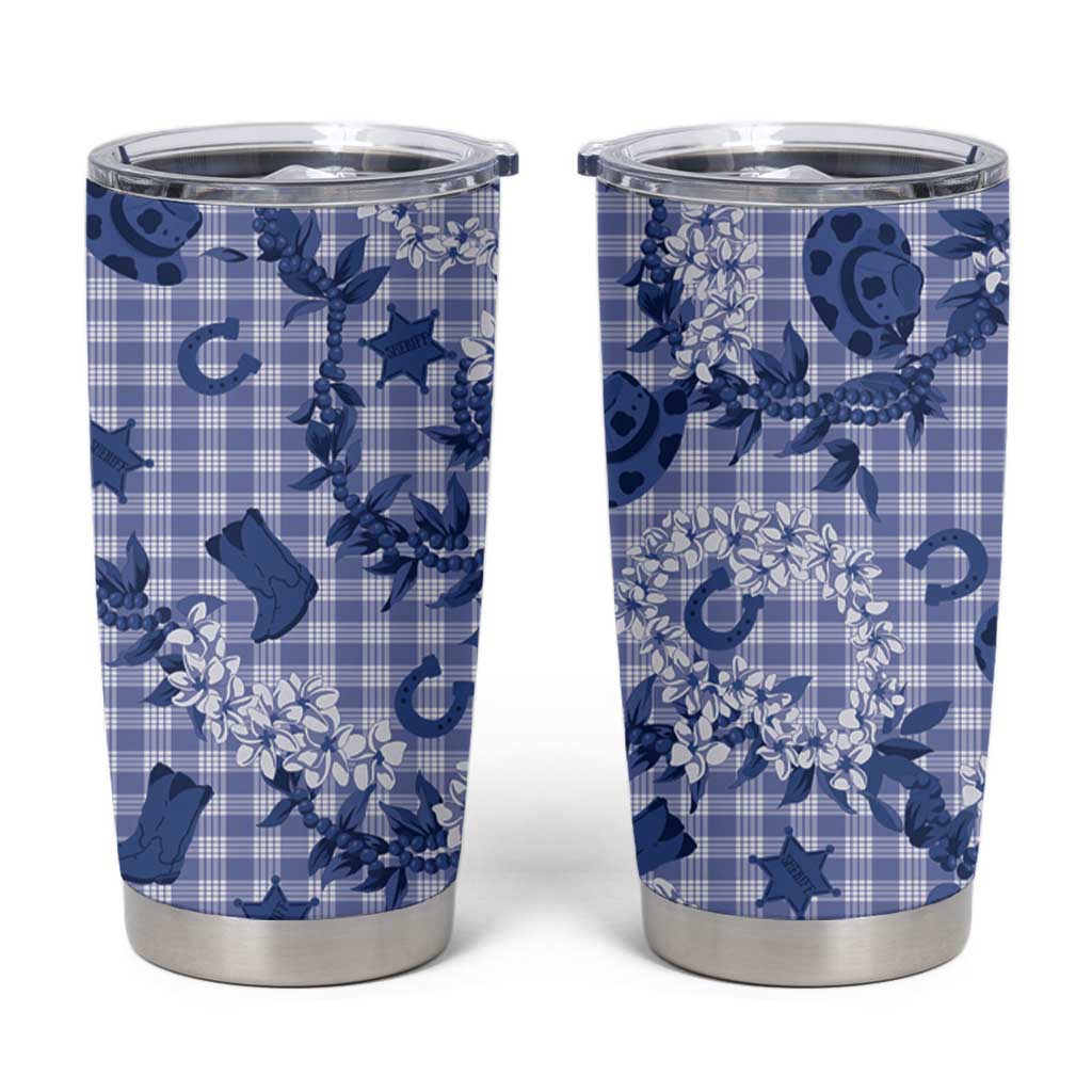 Mokihana Maile Ilima Leis Paniolo Palaka Tumbler Cup Hawaiian Polu Spirit - Polynesian Pride