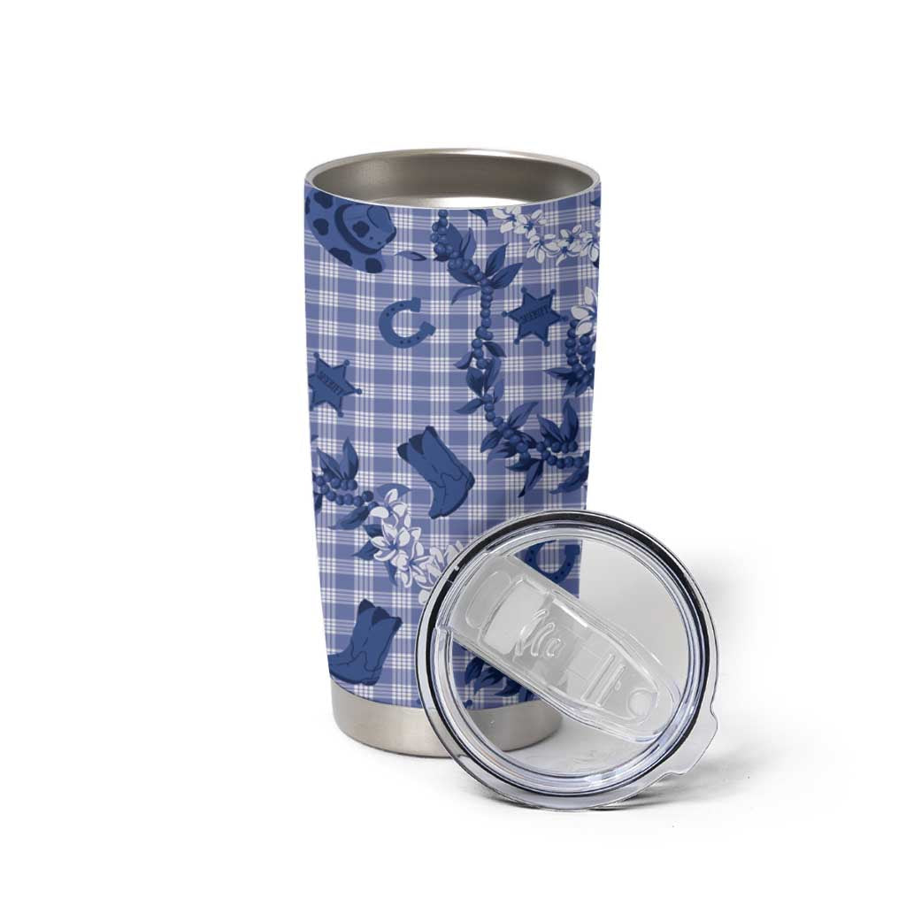 Mokihana Maile Ilima Leis Paniolo Palaka Tumbler Cup Hawaiian Polu Spirit - Polynesian Pride