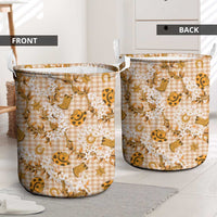 Mokihana Maile Ilima Leis Paniolo Palaka Laundry Basket Hawaiian Kula Spirit - Polynesian Pride