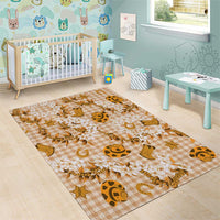 Mokihana Maile Ilima Leis Paniolo Palaka Area Rug Hawaiian Kula Spirit - Polynesian Pride