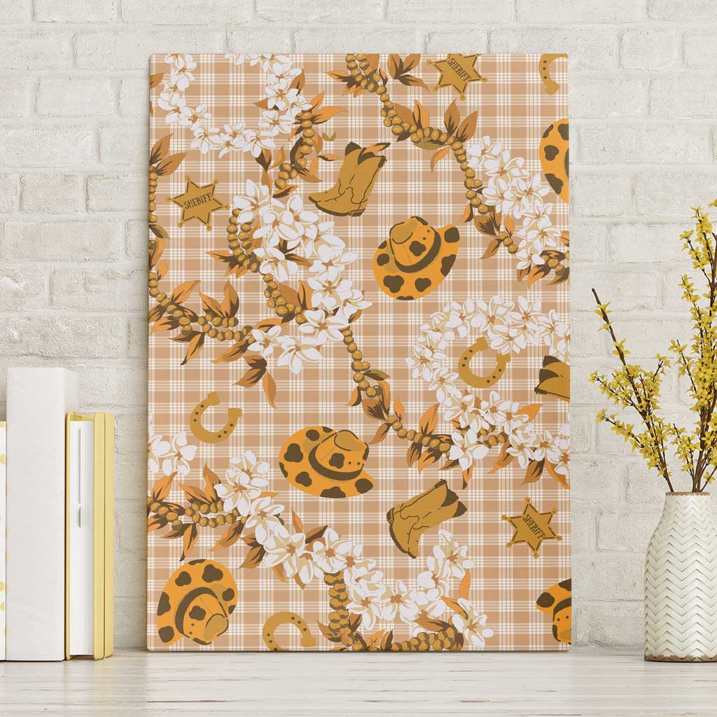 Mokihana Maile Ilima Leis Paniolo Palaka Canvas Wall Art Hawaiian Kula Spirit - Polynesian Pride