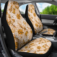 Mokihana Maile Ilima Leis Paniolo Palaka Car Seat Cover Hawaiian Kula Spirit - Polynesian Pride