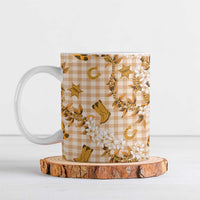 Mokihana Maile Ilima Leis Paniolo Palaka Ceramic Mug Hawaiian Kula Spirit - Polynesian Pride