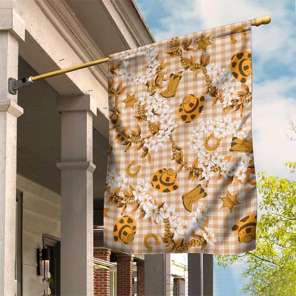 Mokihana Maile Ilima Leis Paniolo Palaka Garden Flag Hawaiian Kula Spirit - Polynesian Pride