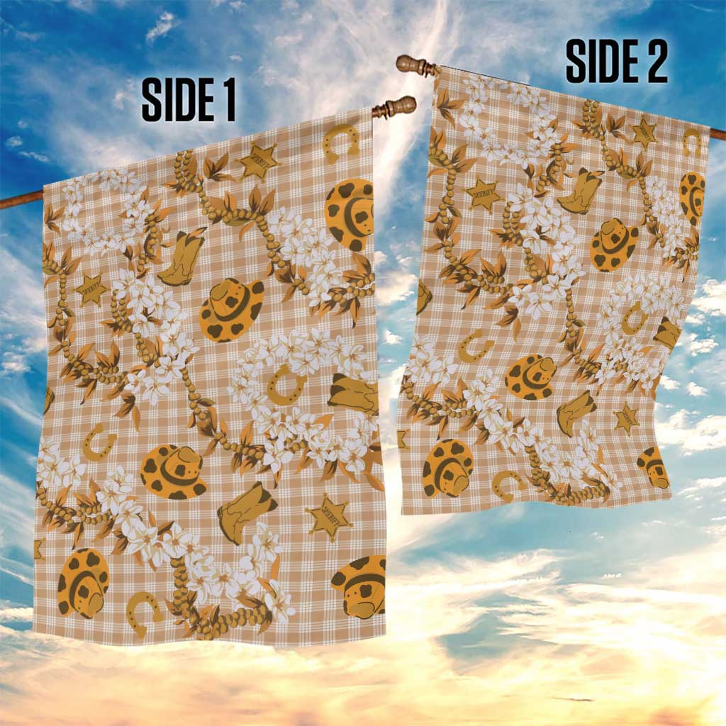 Mokihana Maile Ilima Leis Paniolo Palaka Garden Flag Hawaiian Kula Spirit - Polynesian Pride