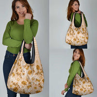 Mokihana Maile Ilima Leis Paniolo Palaka Grocery Bag Hawaiian Kula Spirit - Polynesian Pride