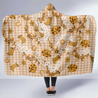 Mokihana Maile Ilima Leis Paniolo Palaka Hooded Blanket Hawaiian Kula Spirit - Polynesian Pride