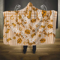 Mokihana Maile Ilima Leis Paniolo Palaka Hooded Blanket Hawaiian Kula Spirit - Polynesian Pride