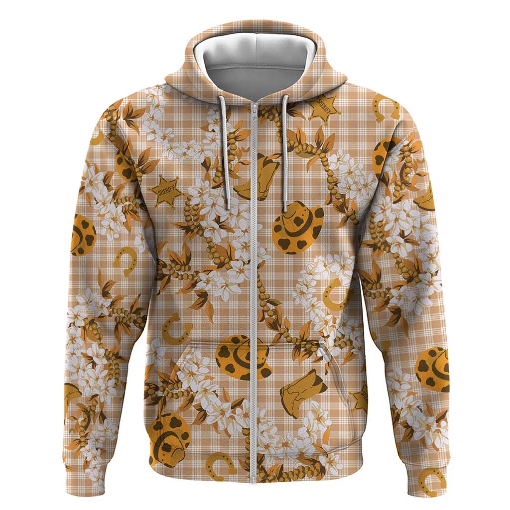 Mokihana Maile Ilima Leis Paniolo Palaka Hoodie Hawaiian Kula Spirit - Polynesian Pride