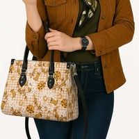 Mokihana Maile Ilima Leis Paniolo Palaka Leather Bag Hawaiian Kula Spirit - Polynesian Pride