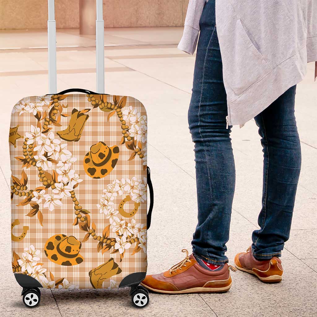 Mokihana Maile Ilima Leis Paniolo Palaka Luggage Cover Hawaiian Kula Spirit - Polynesian Pride