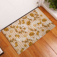 Mokihana Maile Ilima Leis Paniolo Palaka Rubber Doormat Hawaiian Kula Spirit - Polynesian Pride