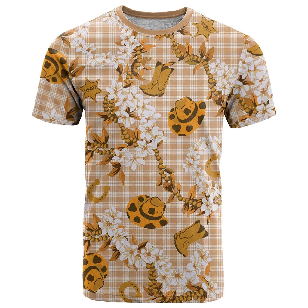 Mokihana Maile Ilima Leis Paniolo Palaka T Shirt Hawaiian Kula Spirit - Polynesian Pride