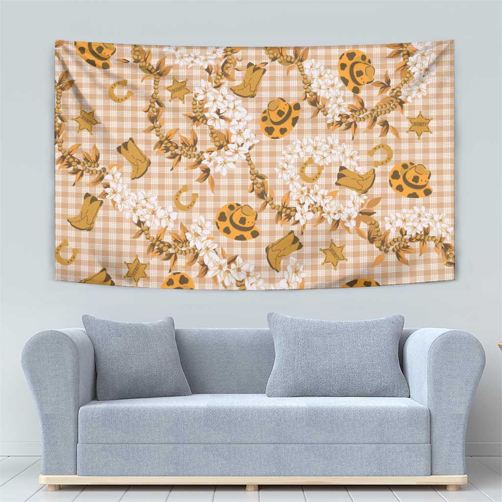 Mokihana Maile Ilima Leis Paniolo Palaka Tapestry Hawaiian Kula Spirit - Polynesian Pride