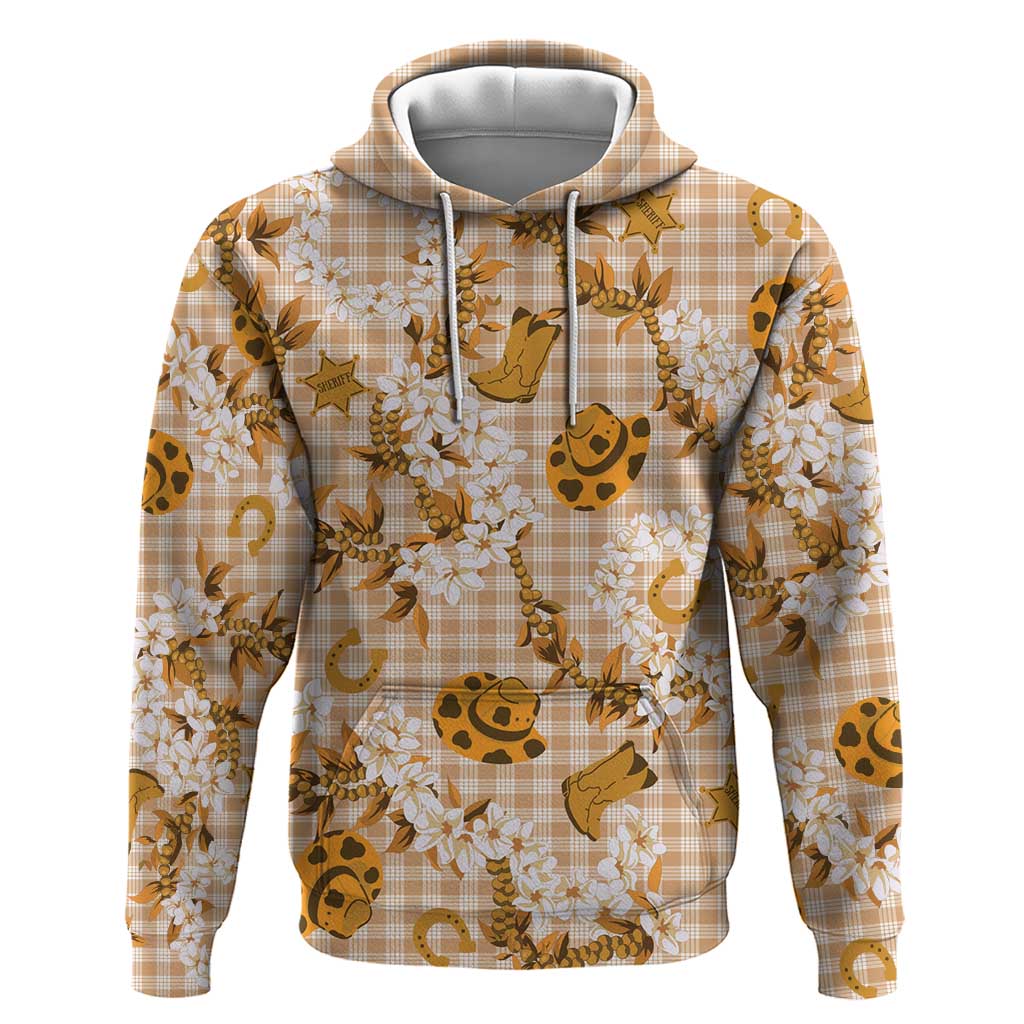 Mokihana Maile Ilima Leis Paniolo Palaka Zip Hoodie Hawaiian Kula Spirit - Polynesian Pride