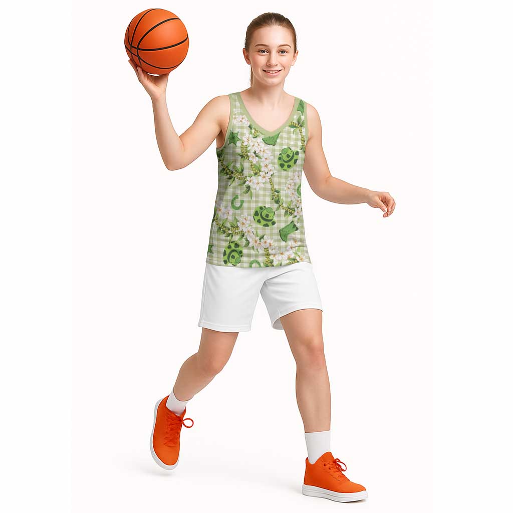 Mokihana Maile Ilima Leis Paniolo Palaka Basketball Jersey Hawaiian Omaomo Ala Spirit - Polynesian Pride