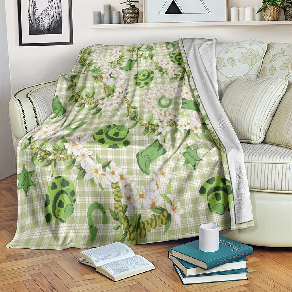 Mokihana Maile Ilima Leis Paniolo Palaka Blanket Hawaiian Omaomo Ala Spirit - Polynesian Pride