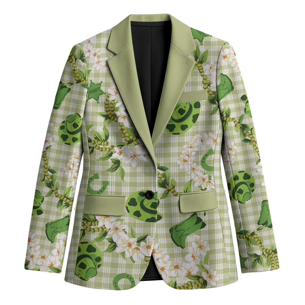 Mokihana Maile Ilima Leis Paniolo Palaka Blazer Hawaiian Omaomo Ala Spirit - Polynesian Pride